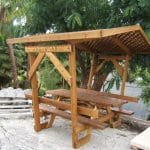 שולחנות קק"ל עם פרגולה