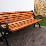 ספסל דגם אגס עם ידיות