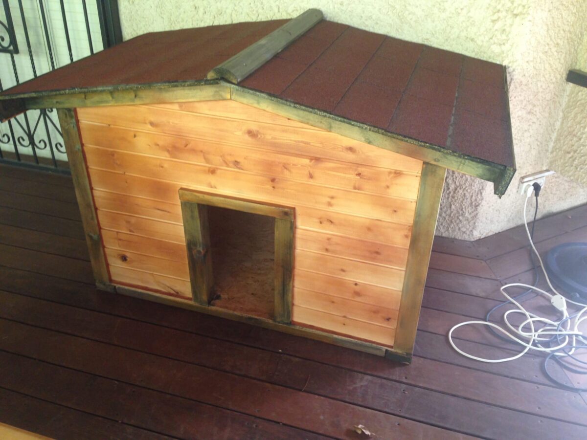 ⁦מלונה לכלב מעץ דגם פאו 1⁩ – תמונה ⁦3⁩