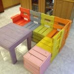 פינת ישיבה לילדים דגם צבעים