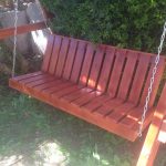 ספסל נדנדה לתלייה מעץ מלא דגם יוקרתי