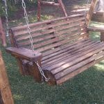 נדנדה מעץ מלא דגם קליפטו