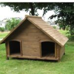 מלונה כפולה לכלבים דגם צימר 1