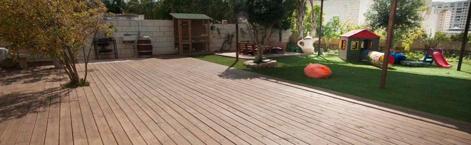 עבודות עץ לגינה