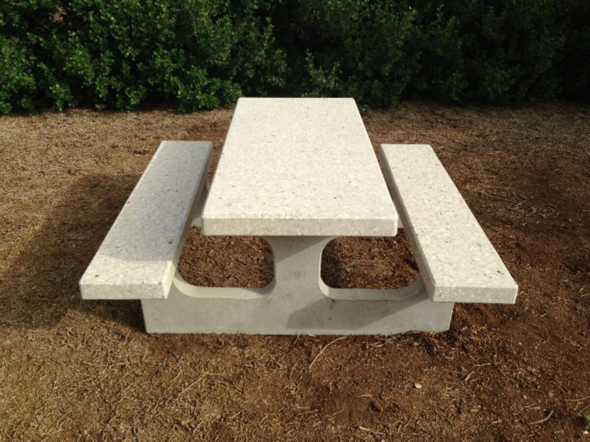 ⁦שולחן בטון דגם פיקניק 101⁩ – תמונה ⁦2⁩