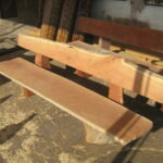 ספסל עץ גושני