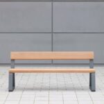 ⁦ספסל דגם קמפוס עם משענת גב⁩ – תמונה ⁦3⁩